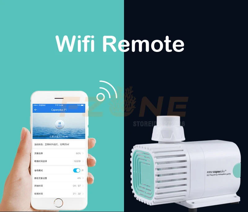 Submersible Pump WIFI App Control Underwater Flow Adjustable For Aquarium Fresh Water Salty Reef Marine Fish Tank |
