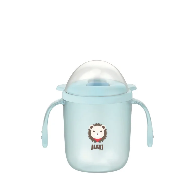 Medoboo BPA чашка для бутылочки для малышей с мультяшным рисунком, чашка для кормления, чашка для кормления, детская бутылочка для кормления, Детские Бутылочки для воды - Цвет: ME0162-blue