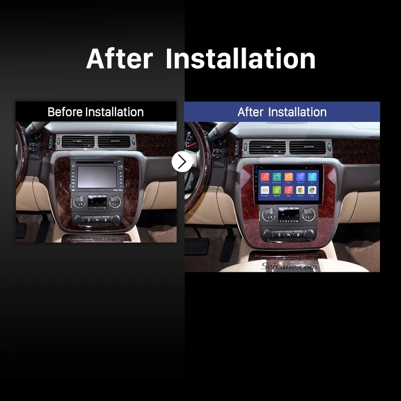 Автомобильный мультимедийный проигрыватель Seicane Android 10 0 с GPS для 2007 2012 GMC