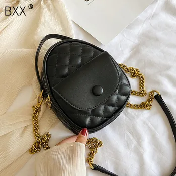

[BXX] PU Leather Crossbody Bags For Women Small Chain 2020 Summer Elegant Shoulder Handbags Female Travel Cross Body Bag HM935