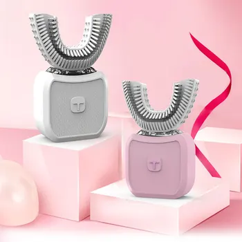 

USB Charging 360 Degrees U Shape Automatic Electric Toothbrush Intelligent Teeth Tooth Brush 15 Seconds Timer Cleaning