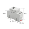 1Pc New Type 220V Digital LCD Power Timer Programmable Time Switch Relay tp8a16  Weekly Timer No Battery Stable Timer Switch 6