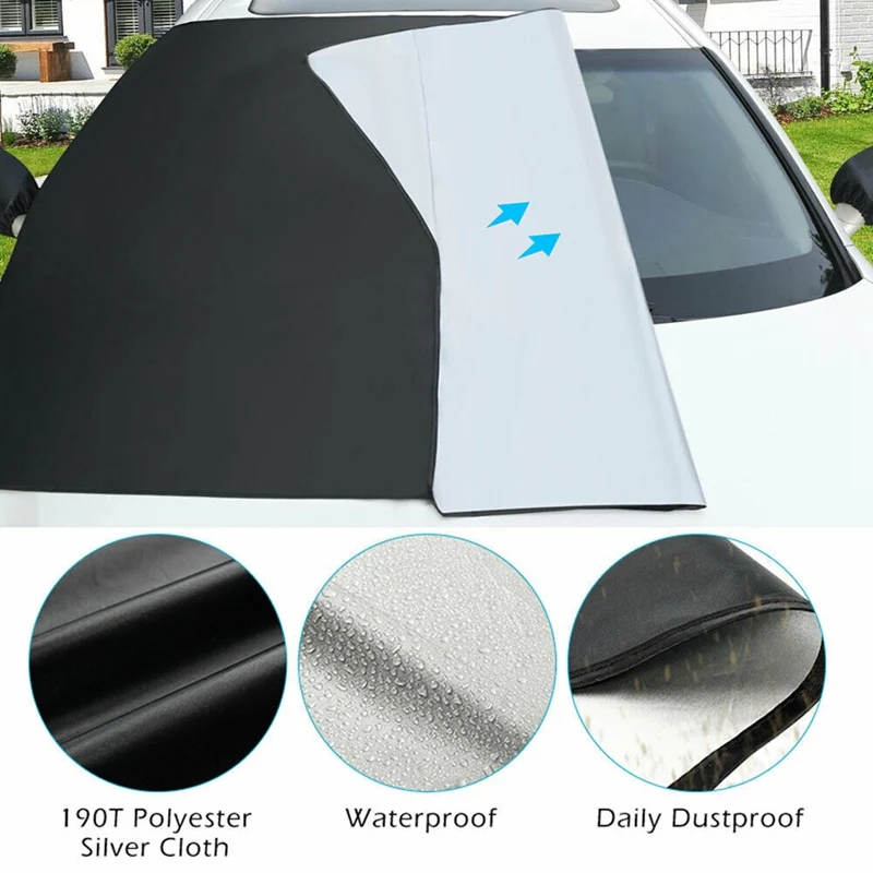 Car Front Windscreen Cover Car Windshield Snow Sun Shade Waterproof