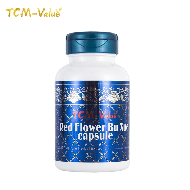 TCM Value Red Flower Bu Xue Capsule Analgesia лечение Би грудной клетки боли в сердце и ипохондрии