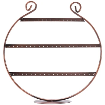 

54-Hole Semi Circle Earring Rack Jewelry Display Rack Necklace Rack Jewelry Storage