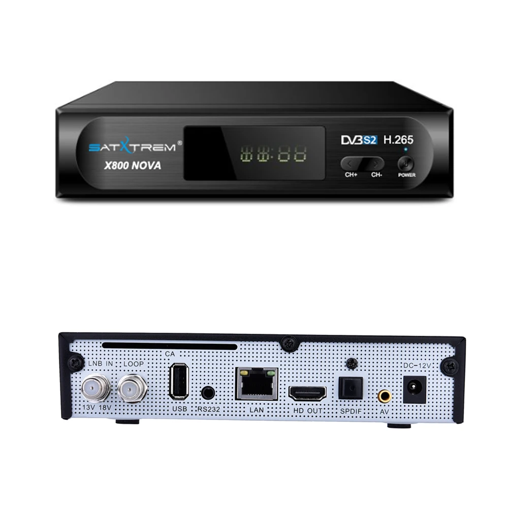 Satxtrem X800 Nova Ccam IP ТВ спутниковый ресивер с MT7601 Wifi DVB S2 H.265 рецептор Испания USB ТВ Тернер приемник Azamerica