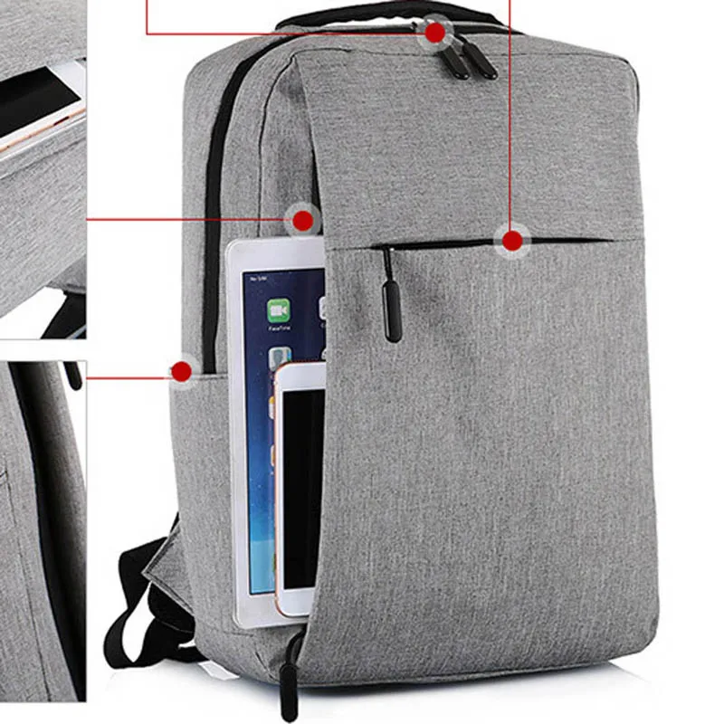 Male Multifunction USB Charging Fashion Business Casual Travel anti-theft Waterproof 15.6 Inch Laptop Men Backpack