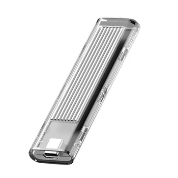 

Transparent M2 SSD Case M.2 to Usb 3.1 Type C SSD External Hard Drive 2TB Enclosure for Pcie Nvme M/M+B Key Disk