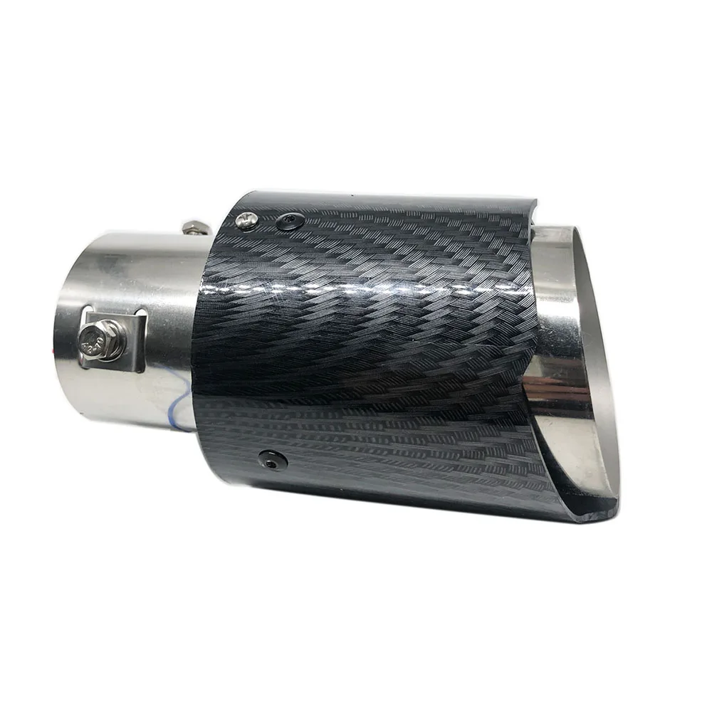 Universal Car Led Exhaust Muffler Tip Pipe Red/blue Light Flaming