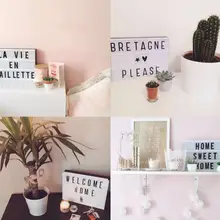 Светящийся светодиодный светильник для дома Кино светильник фильм Кино светильник коробка вечерние A4 Размеры Кино tic письмо лампы