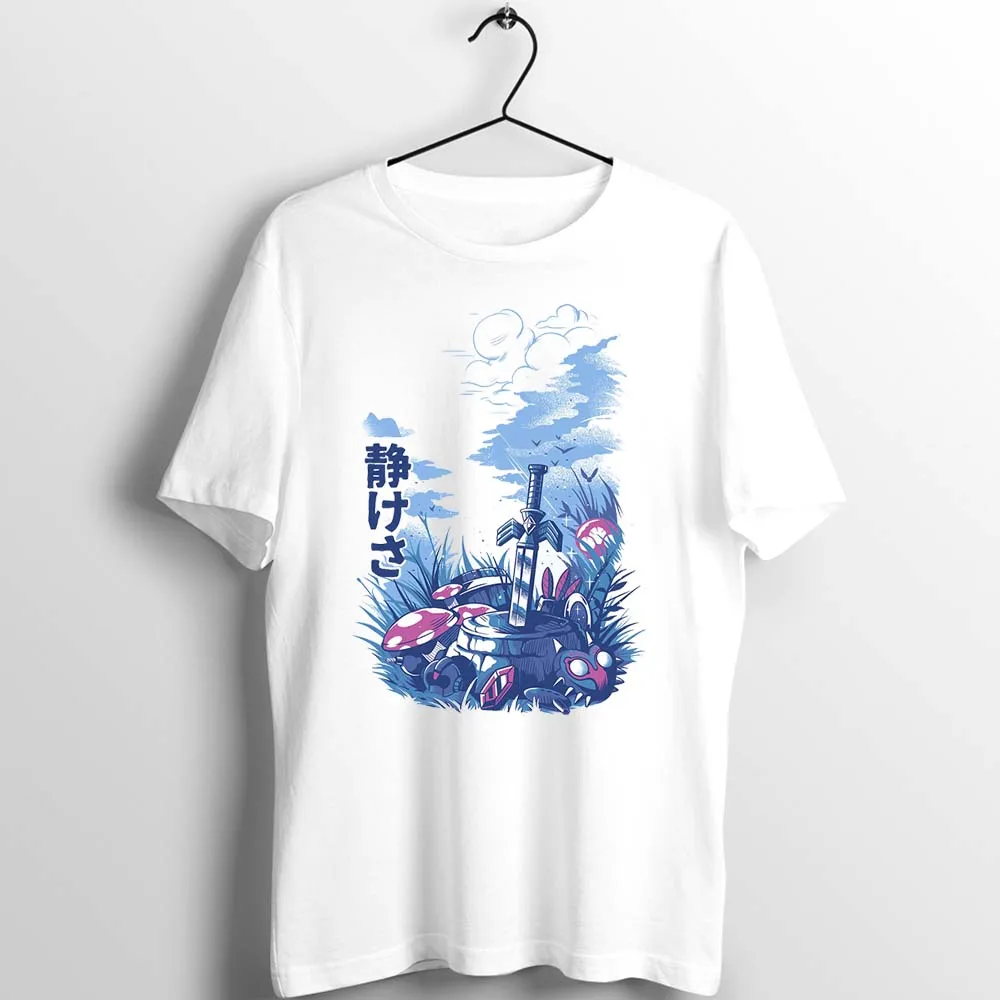 

Unisex T Shirt Legend of Zelda Hyrule Field Artwork Art custom Printed basic white casual Tee short sleeve clothing for summer