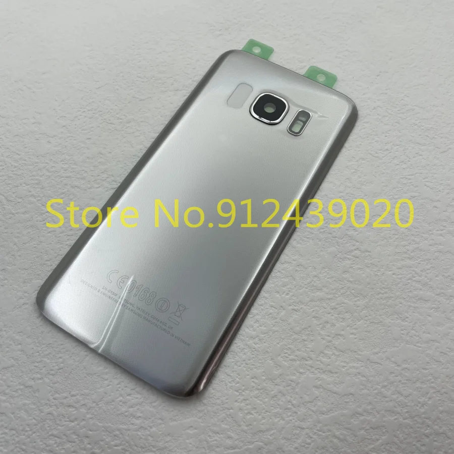 for SAMSUNG Galaxy S7 G930F Back Glass Battery Cover Samsung S7 Rear Door Housing Case With  Camera Lens A cute samsung cases Cases For Samsung