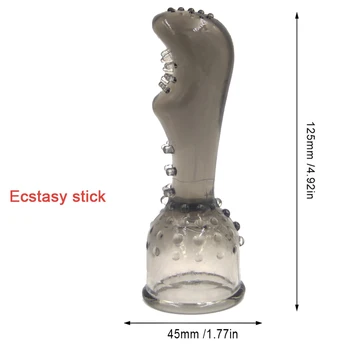 Head Covers AV Rod Head Cap Magic Wand Attachment AV Stick Vibrator Accessory Sex Shop Sex Toys For Couples Vibrator Cap 4