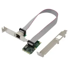 Мини PCI-E SSU LE8111-ME гигабитная Проводная сетевая карта RJ45 адаптер для IPC
