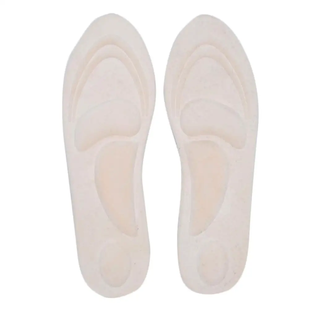 4D ортопедические стельки из замши с эффектом памяти для обуви, поддержка свода стопы, мягкие дышащие здоровые плоские стельки для ухода за ногами, стельки для обуви - Цвет: Белый