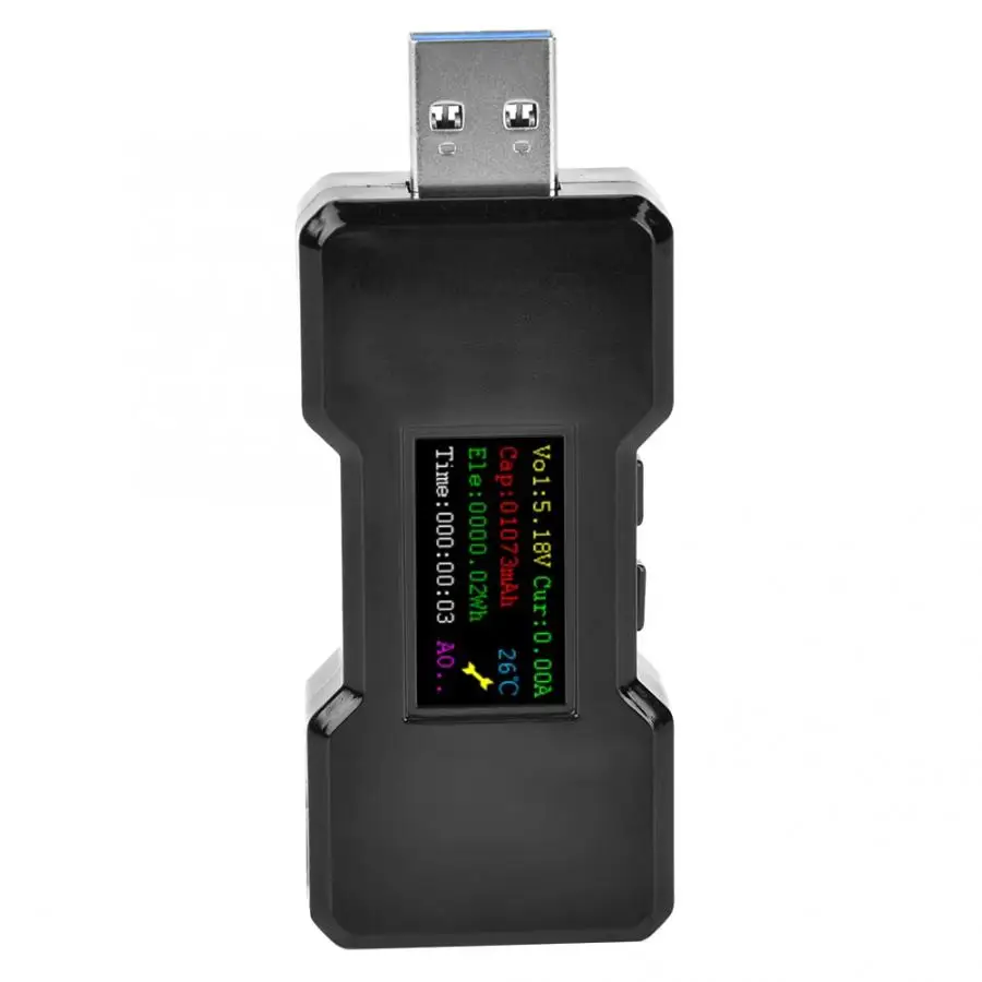 FNB18 USB 3,0 тестер DC Цифровой вольтметр Напряжение измеритель тока, для батареи сроки Амперметр детектор вольтметр с индикатором