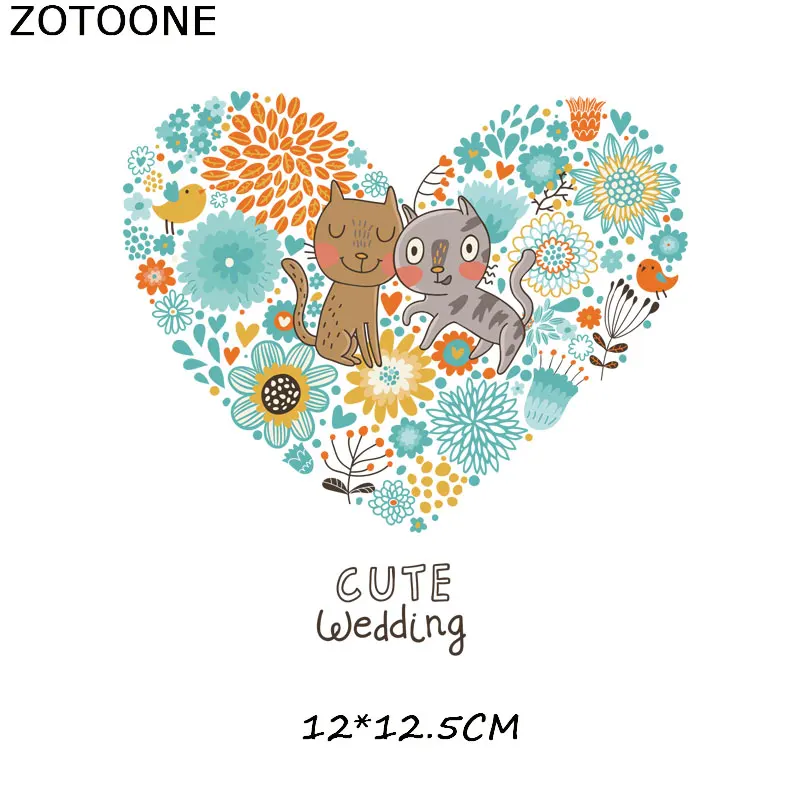 ZT0777 ZOTOONE Цветочные нашивки в форме животных для одежды Сделай Сам Тепловая передача термопечати для футболок Наклейки Аппликации железные наклейки подарки - Цвет: ZT0777