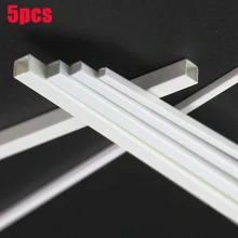 

5pcs White ABS Plastic Tube Square Hollow Pipe Model Handmade DIY 2/2.5/3/4/5/6/8/10mm