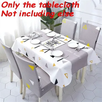 

Linen Tablecloth kitchen table Multi Color Solid Decorative Waterproof Oilproof Thick Rectangular Table Cover Tea Table Cloth