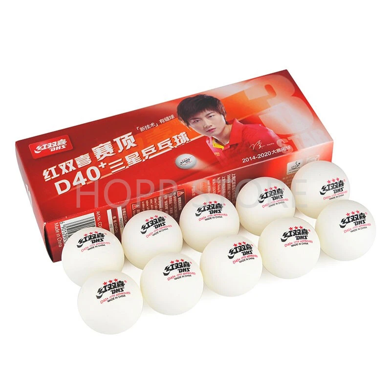 30 balls/ 60 balls DHS 3-star D40+ table tennis ball Original 3 star seamed new material ABS plastic ping pong balls poly