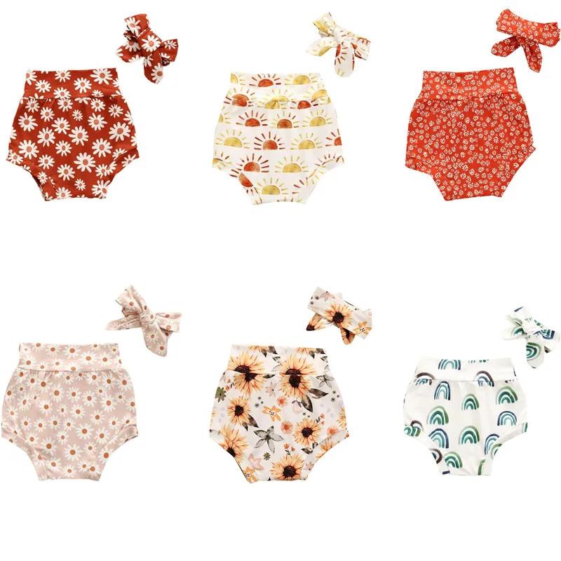 Шорты с завышенной талией и повязкой на голову для маленьких мальчиков девочек