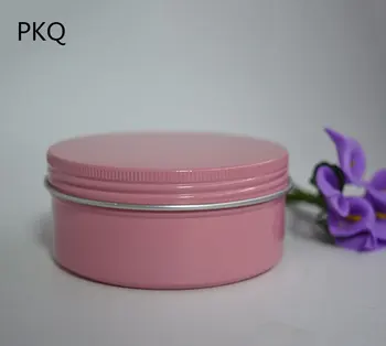 

50Pcs Cream Jar 60g Cosmetic Lip Balm Containers Nail Derocation Crafts Pot Refillable Bottle Screw Thread Empty Aluminum Jar