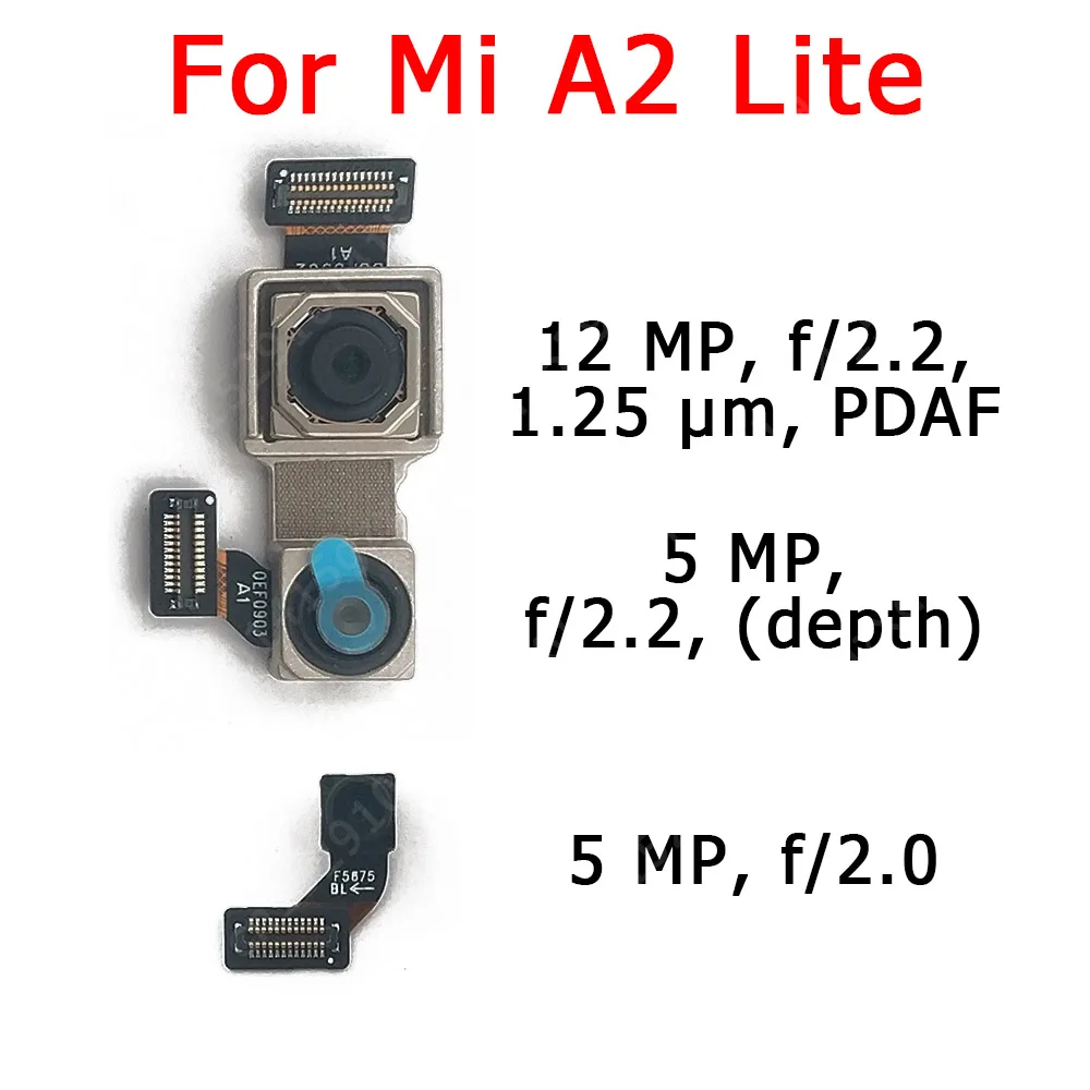 Оригинальная фронтальная задняя камера для Xiaomi Mi A2 Lite Redmi 6 Pro основной