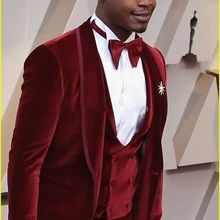 Лучший дизайн жениха смокинг с лацканами с острыми углами одна кнопка жениха мужское свадебное платье популярный мужской костюм из 3 предметов(куртка+ брюки+ жилет+ галстук