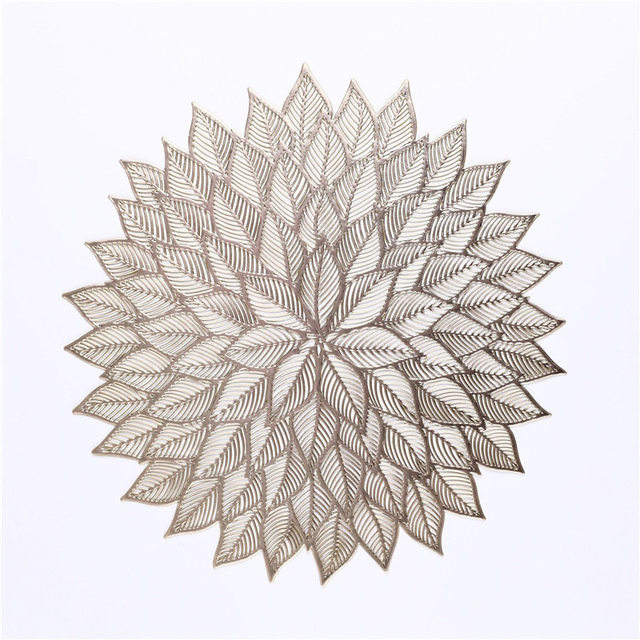 Round Placemats Non-slip Kitchen Table Mats Insulation Pads  Cup Coaster Western Steak Plate Pad Hotel Restaurant Home Decor