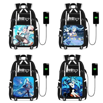 

New Style Anime Leisure Schoolbag Travel Bag USB Charging Satchel Laptop Backpack Rucksack for Teens Students Girls Boys 2020