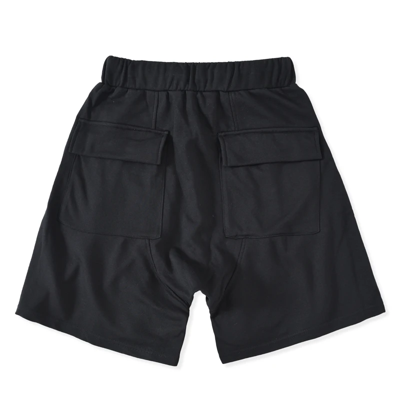 Europe and the United States high street solid color basic models couple loose waist wild sports casual men's five pants shorts