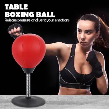 

Mini Boxing Ball Fun Fashionable Pu Home Office Stress Reduction Entertainment Relax Sport Exercise Desktop High-Performance