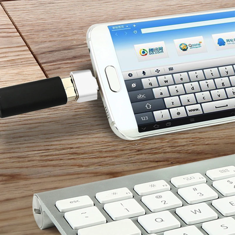Портативный Micro USB к USB адаптер 2,0 конвертер OTG зарядка данных для Android телефон мышь клавиатура USB диск флэш