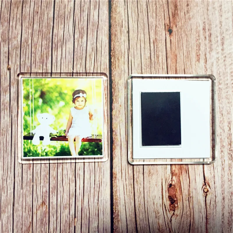 25x Blank Clear Acrylic Fridge Magnets 78x52mm Frame & 70x45mm Photo Size C1108 