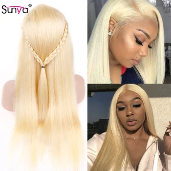

SUNYA 613 Blonde Lace Front wig 13x4 Straight Lace Front human Hair Wigs Honey Blonde Lace Front wigs Peruvian Remy hair wigs