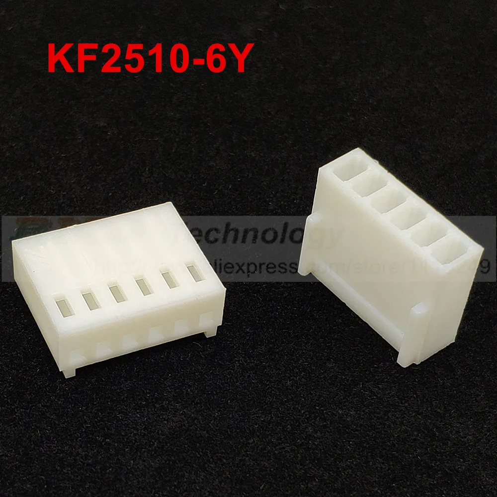 50 개/몫 KF2510 KF2510 6Y 2510 6P 암 커넥터 하우징 2.54mm 피치 6pin 무료 배송|housing ...