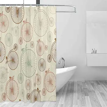 

Vintage Decor Collection Vintage Bicycles with Antique Wheels Indie Background Classic Decor