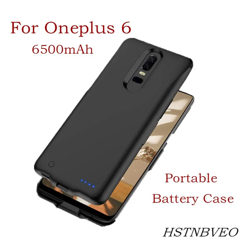

6500mAh Slim Battery Charger Case for Oneplus 6 Battery Cover Slim External Power Bank Backup shockproof Charging Back Cover