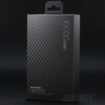 

NITECORE NB10000 10000mAh 3.85V Quick Charge Dual-Output USB and USB-C Power Bank Outdoor Travel Camping EDC Tools Light Weight
