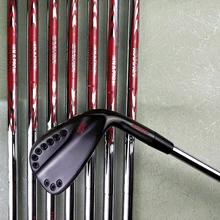 0311 утюги для гольфа Черный Красный Железный набор гольф-клубов 4-9 Вт(8 шт.) обычный жесткий гибкий графитовый или стальной вал с головкой крышка