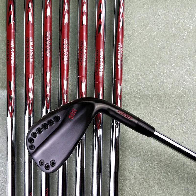 

0311 Golf Irons Black Red Iron Set Golf Clubs 4-9w(8pcs) Regular Stiff Flex Graphite Or Steel Shaft With Head Cover free shippin