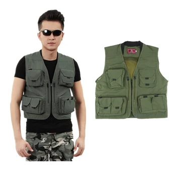 

Men's Multi Pockets Breathable Director Photography Fishing Vest Jacket M-XXXL