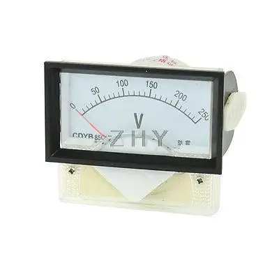 

AC 0-250V Class 2.5 Fine Tuning Rectangle Analog Voltage Meter Voltmeter