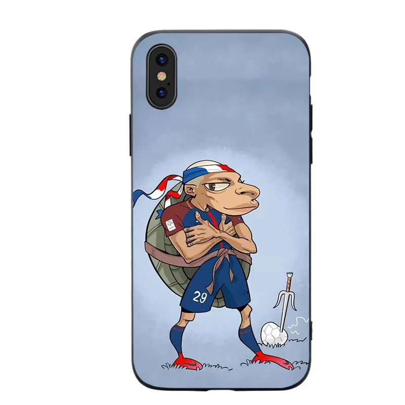 RKQ Футбольная звезда Mbappe Джерси Мягкий силиконовый чехол для телефона для iPhone 5S, SE 6 6S 7 8 Plus X XS XR 11 Pro Max TPU чехол