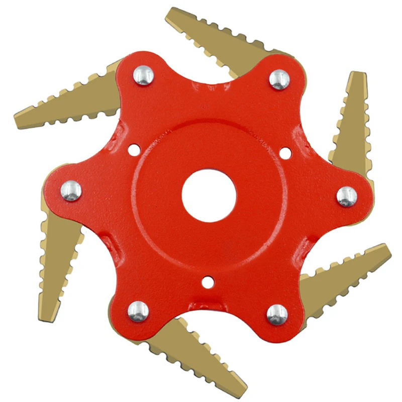 6 Teeth Brush Cutter Blade Trimmer Metal Blades Head 56Mn Garden Grass For Lawn Mower | Инструменты