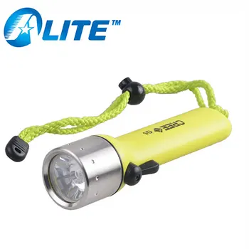 

TMWT Yellow Body 800LM Q5 5W LED Waterproof Scuba Diving Flashlight Underwater Flash Torch Stainless Steel Head Diving Lights