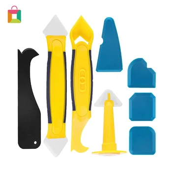 

8Pcs Multifunctional Silicone Tool Scraper Set Silicone Joint Smoothing Scraper Remover Tool Kitchen Bathroom Floor Tiles Cozy