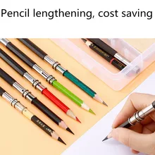 Карандаш удлинение металлический двусторонний рисунок карандаш удлинение 13 см карандаш-держатель из нержавеющей стали Карандаш Чехол