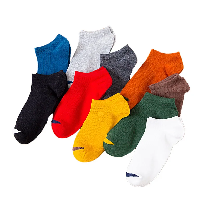 

5 Pairs Pack Men Sock Slipper Skin-Friendly Soft Cotton Sports Short Socks Breathable Sweat Training Socks Low Top Running Sock