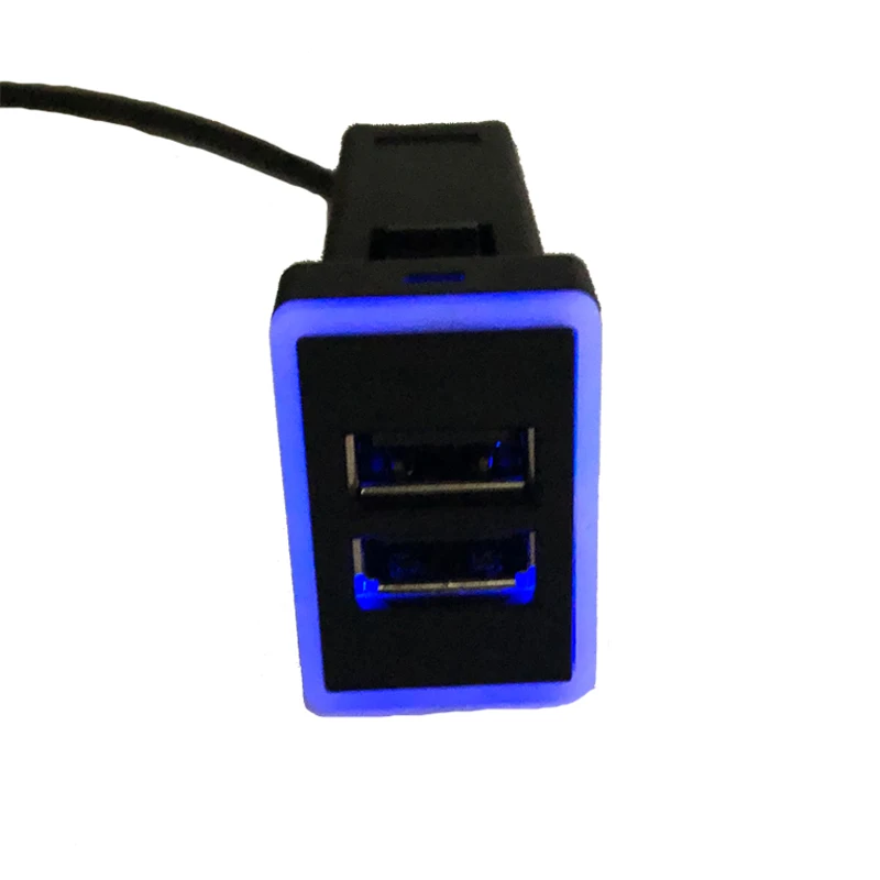 Автомобильное зарядное устройство с двумя usb портами 2 1 А|Переключатели и рычаги
